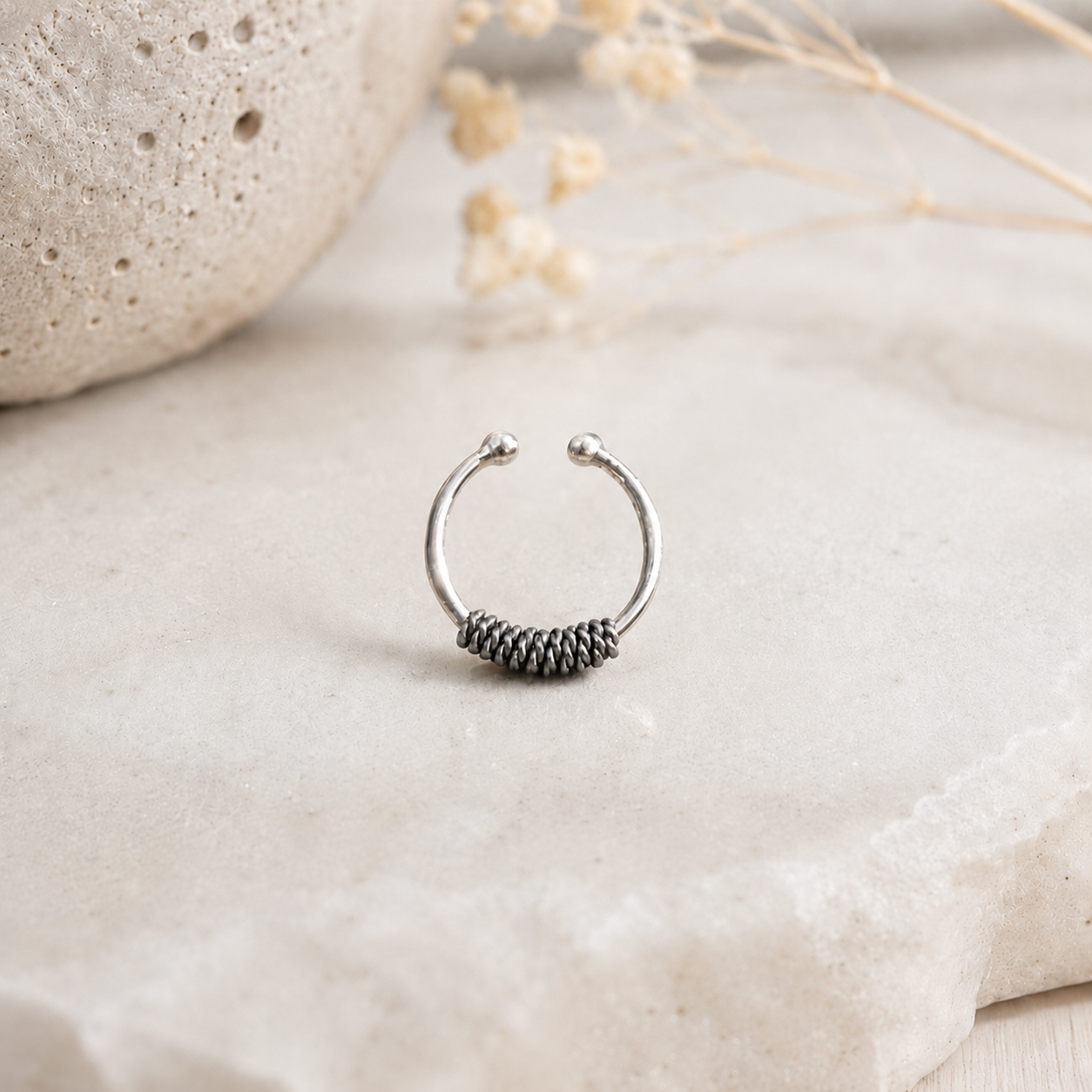 Entwined Septum Clip on Nosepin