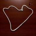 Flat Box Silver Anklet