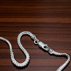 Flat Chain Silver Anklet