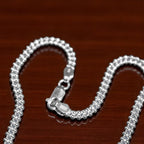 Granulated Silver Anklet