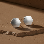 Hexagon Ear Studs