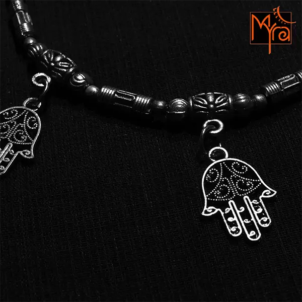 Hamsa Hand Charm Anklet