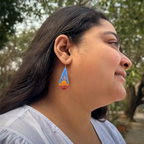 Handpainted Pastel Horizon Earrings