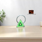Haritkona Triangle Hand-Painted Silver Nosepin 92.5 sterling silver MYRA