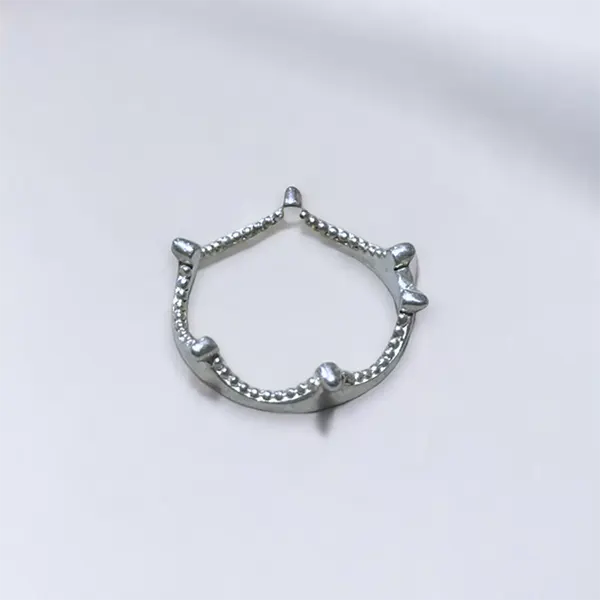 Silver Crown Ring - US Size 7