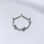 Silver Crown Ring - US Size 7