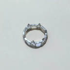 Silver Star Band Ring - US Size 7