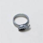 Silver Elephant Ring - US Size 7