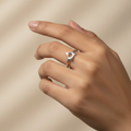 Circle in Triangle Silver Ring - US Size 7