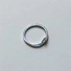 Circle in Triangle Silver Ring - US Size 7