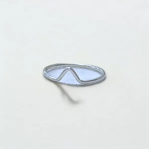 Simple Elevation Silver Ring - US Size 7