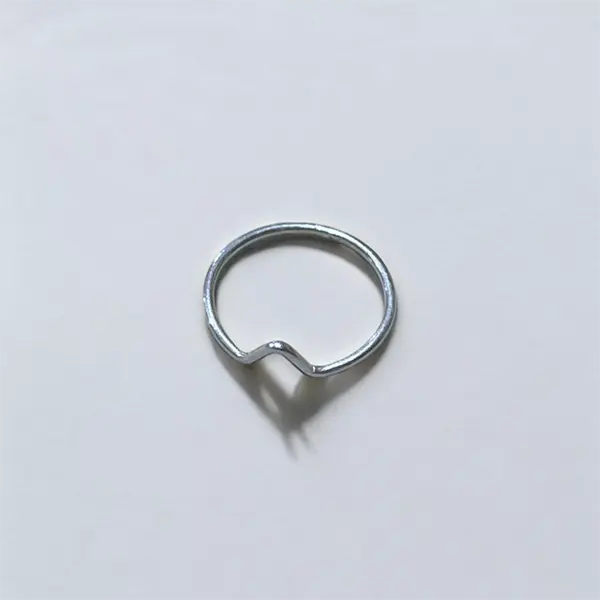 Simple Elevation Silver Ring - US Size 7