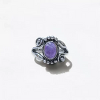 Silver Amethyst Ring - US Size 7