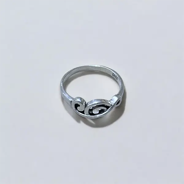Treble Clef Silver Ring - US Size 8