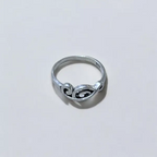 Treble Clef Silver Ring - US Size 8
