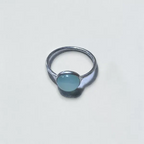 Chalcedony Silver Ring - US Size 8