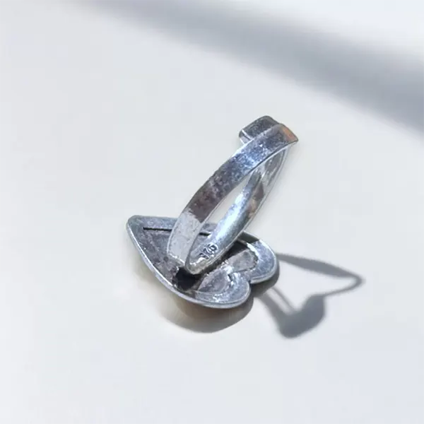 Silver Heart Ring - Adjustable