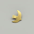 Panchhi - Handmade Brass Flying Bird Brooch | Unisex Bird Pin