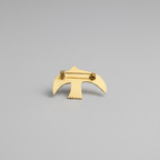 Panchhi - Handmade Brass Flying Bird Brooch | Unisex Bird Pin