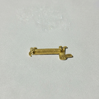 Handmade Brass Dachshund Brooch | Unisex Dog Pin