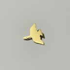 PAKHI - Handmade Brass Parakeet Brooch | Unisex Bird Pin