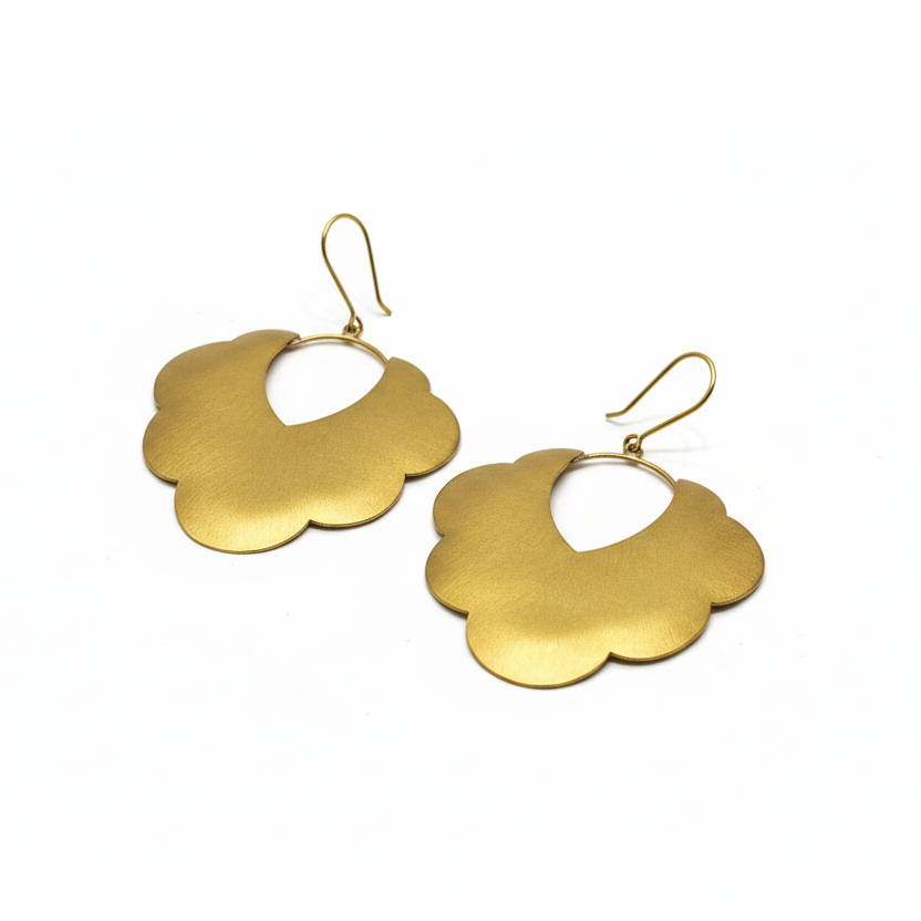 Gulnaar Handmade Brass Earrings