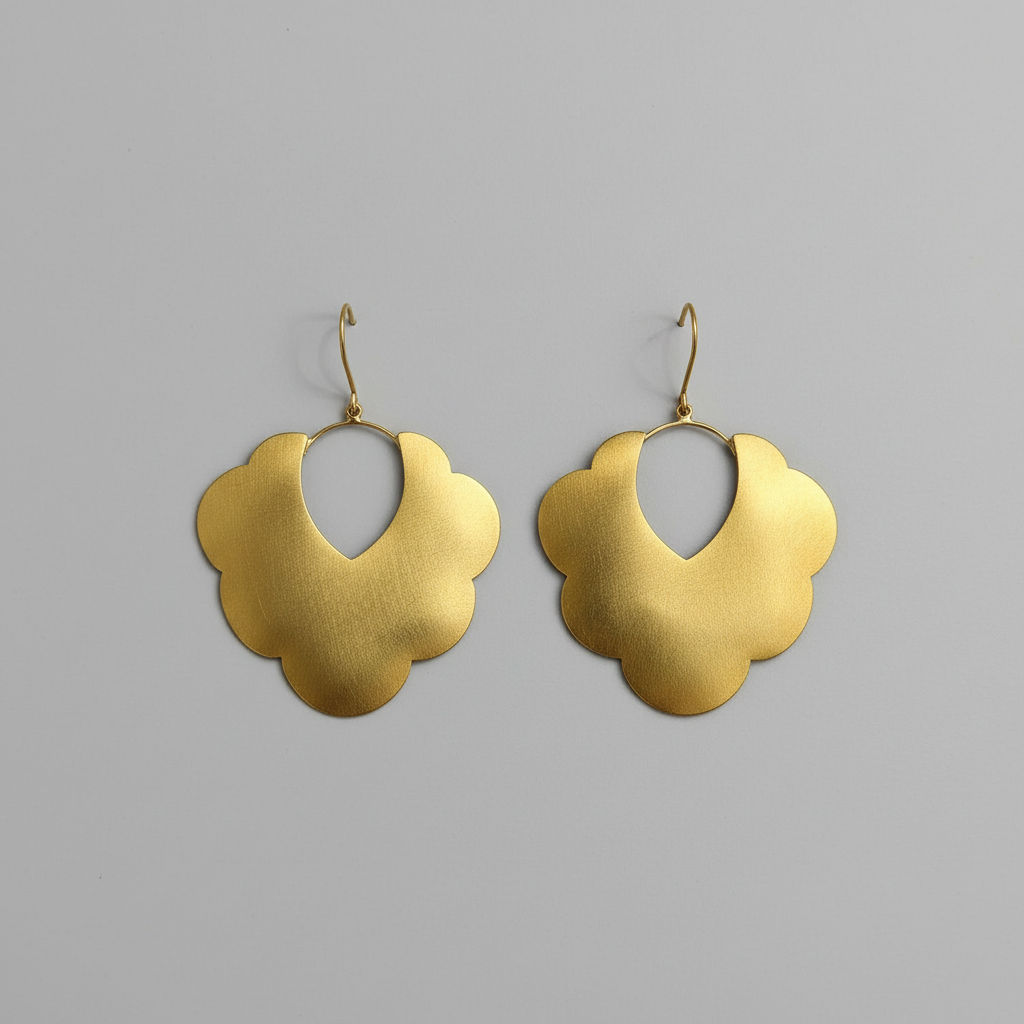 Gulnaar Handmade Brass Earrings