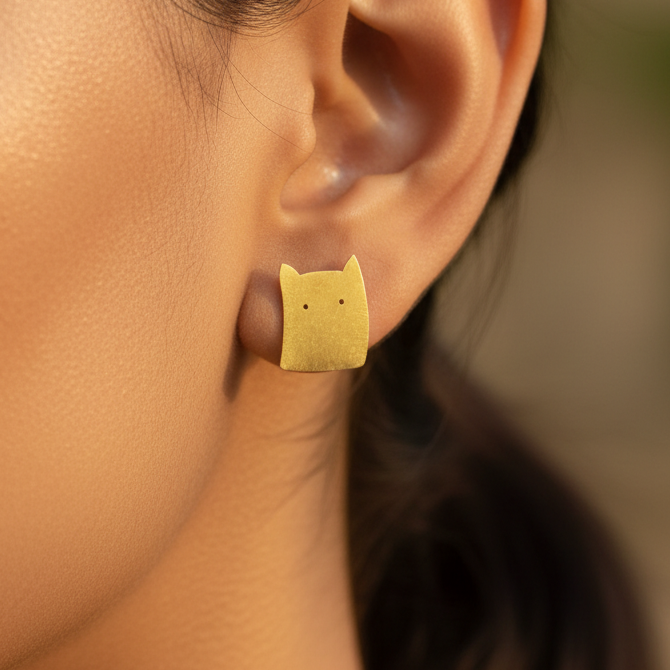 Kusum Handmade Brass Earrings