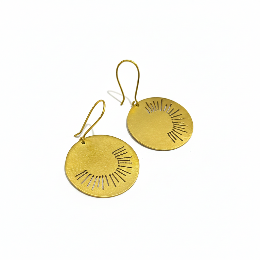Roshni Handmade Brass Earrings