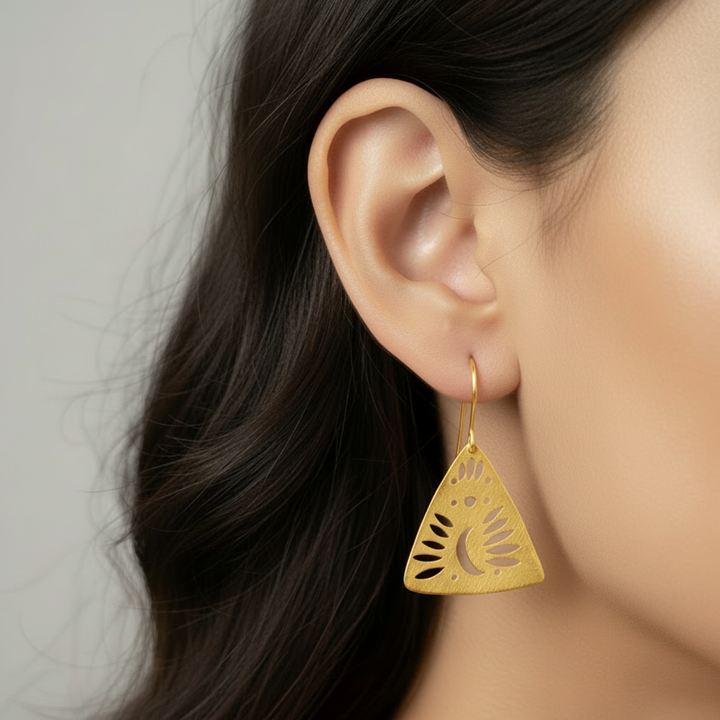 Mayura Handmade Brass Earrings