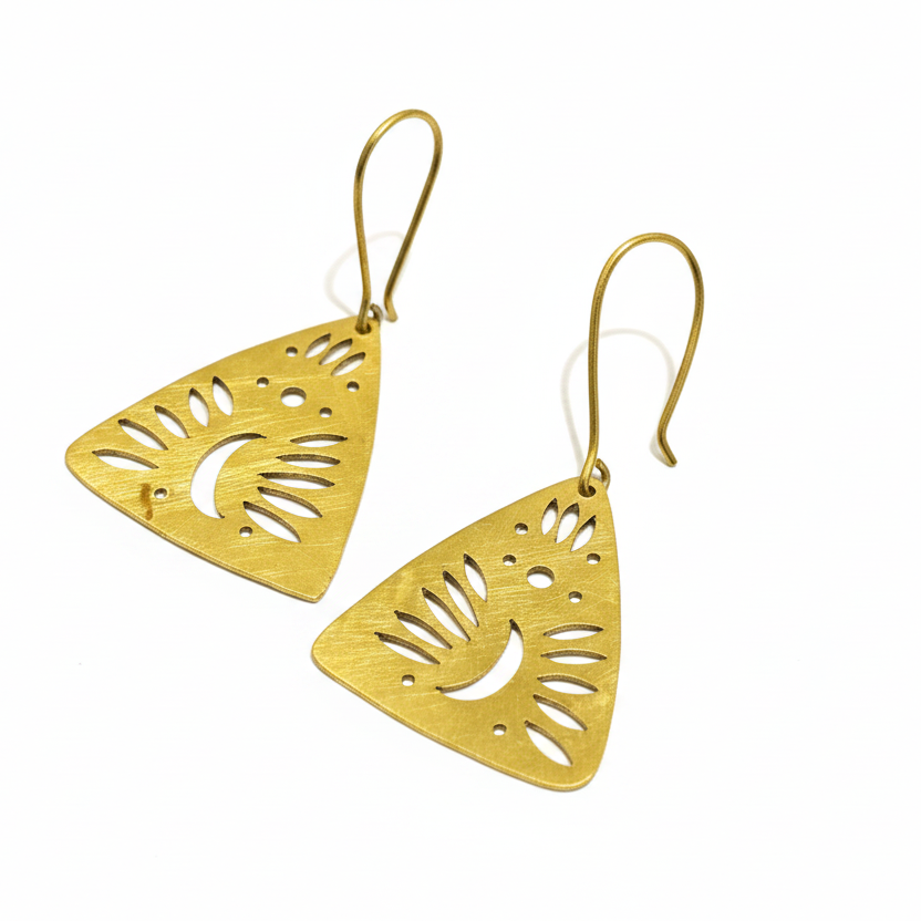 Mayura Handmade Brass Earrings
