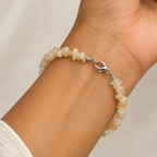 Uncut Stone Bracelet - Off White