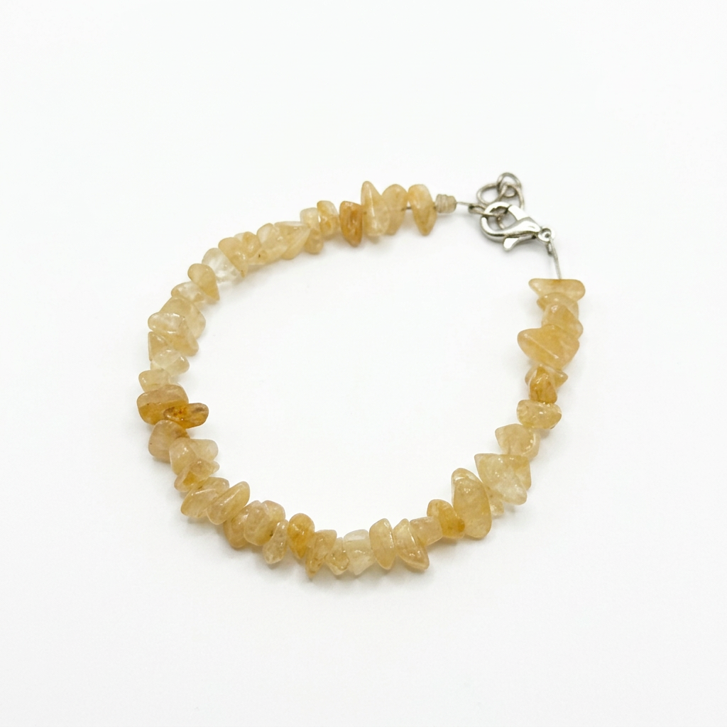 Uncut Stone Bracelet - Off White
