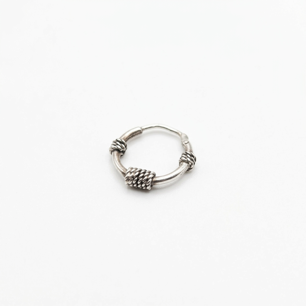 Triple Knot 925 Sterling Silver Nose Ring