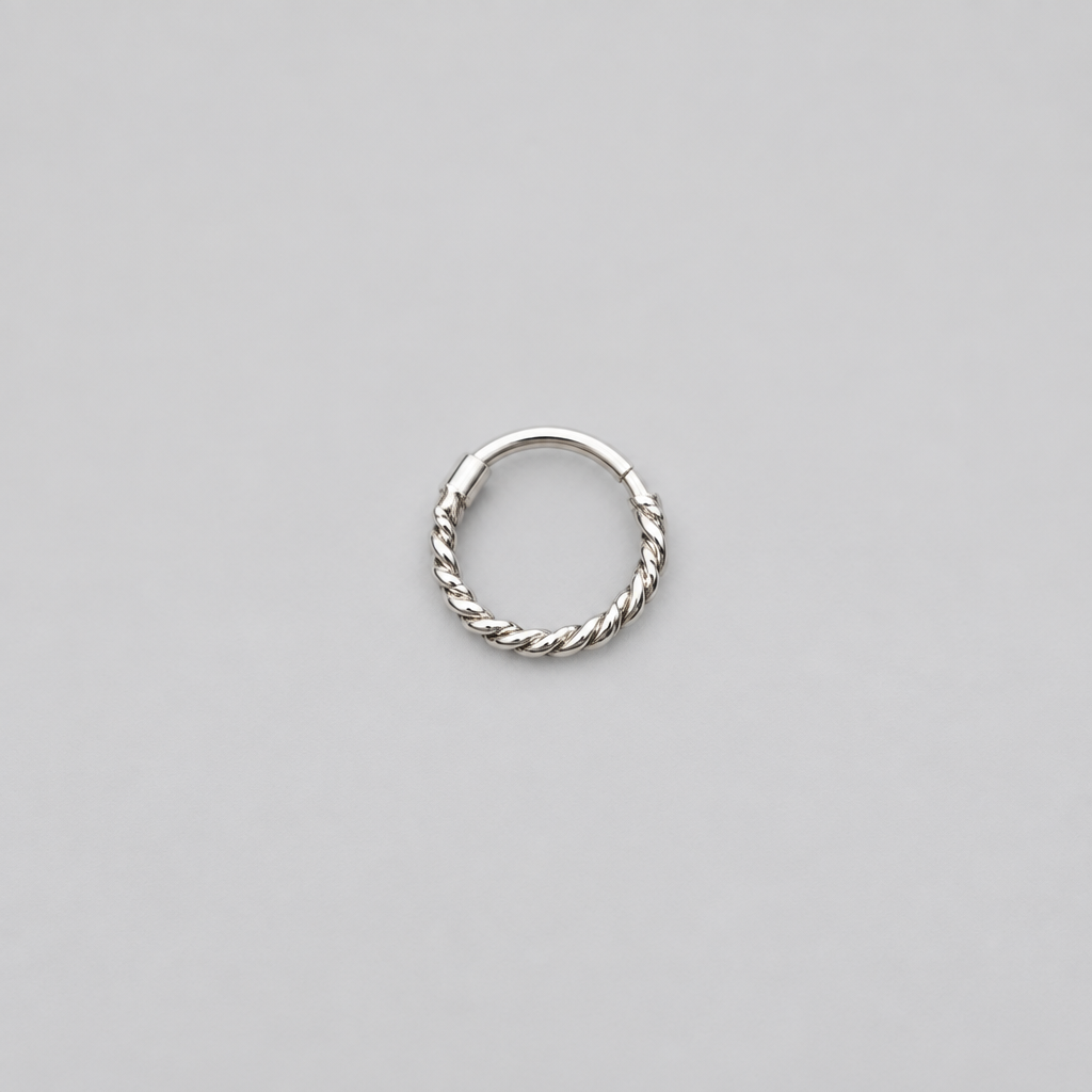 Classic Twist 925 Sterling Silver Nose Ring
