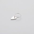 Dusk – Grey and Yellow Teardrop Handpainted 925 Sterling Silver Nose Pin
