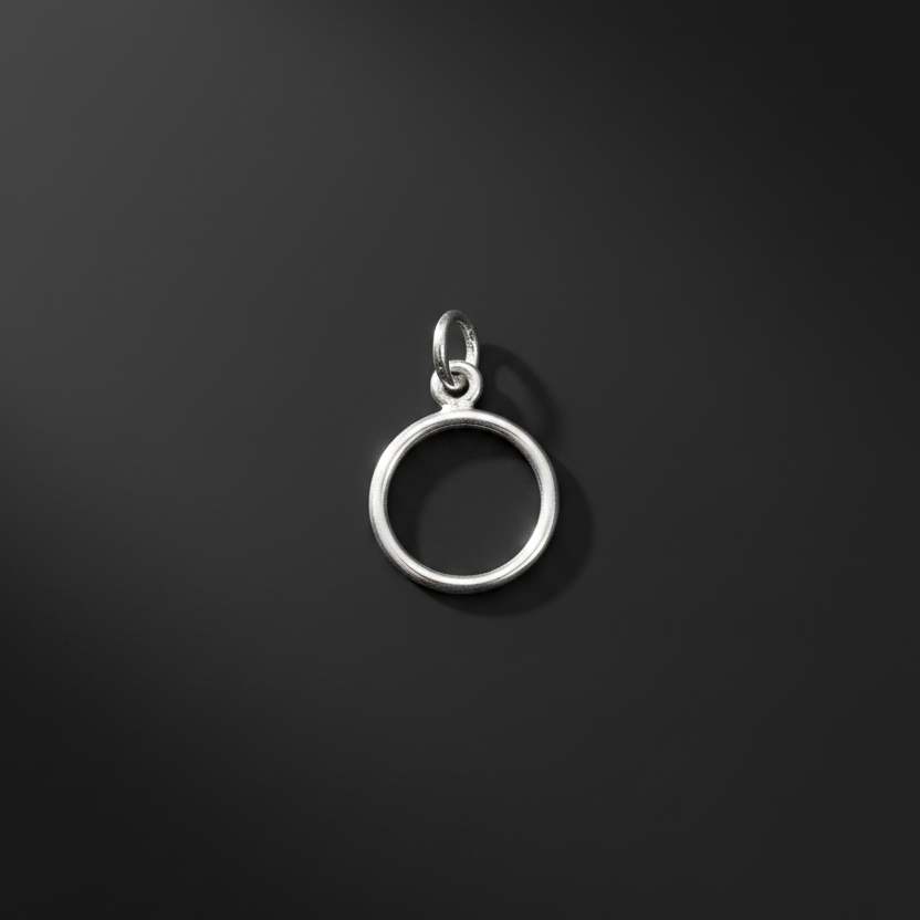 Circle Pendant - 92.5 Sterling Silver