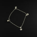 Maya – Butterfly & Bell Chain 925 Sterling Silver Bracelet