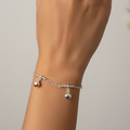 Hriday – Solid Heart Charm 925 Sterling Silver Bracelet