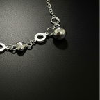 Bindu – Heart & Circle Link Chain 925 Sterling Silver Bracelet