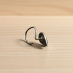 Buy komolika teardrop silver nosepin online India MYRA