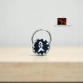 Maachh Circle Hand-Painted Silver Nosepin 92.5 sterling silver MYRA