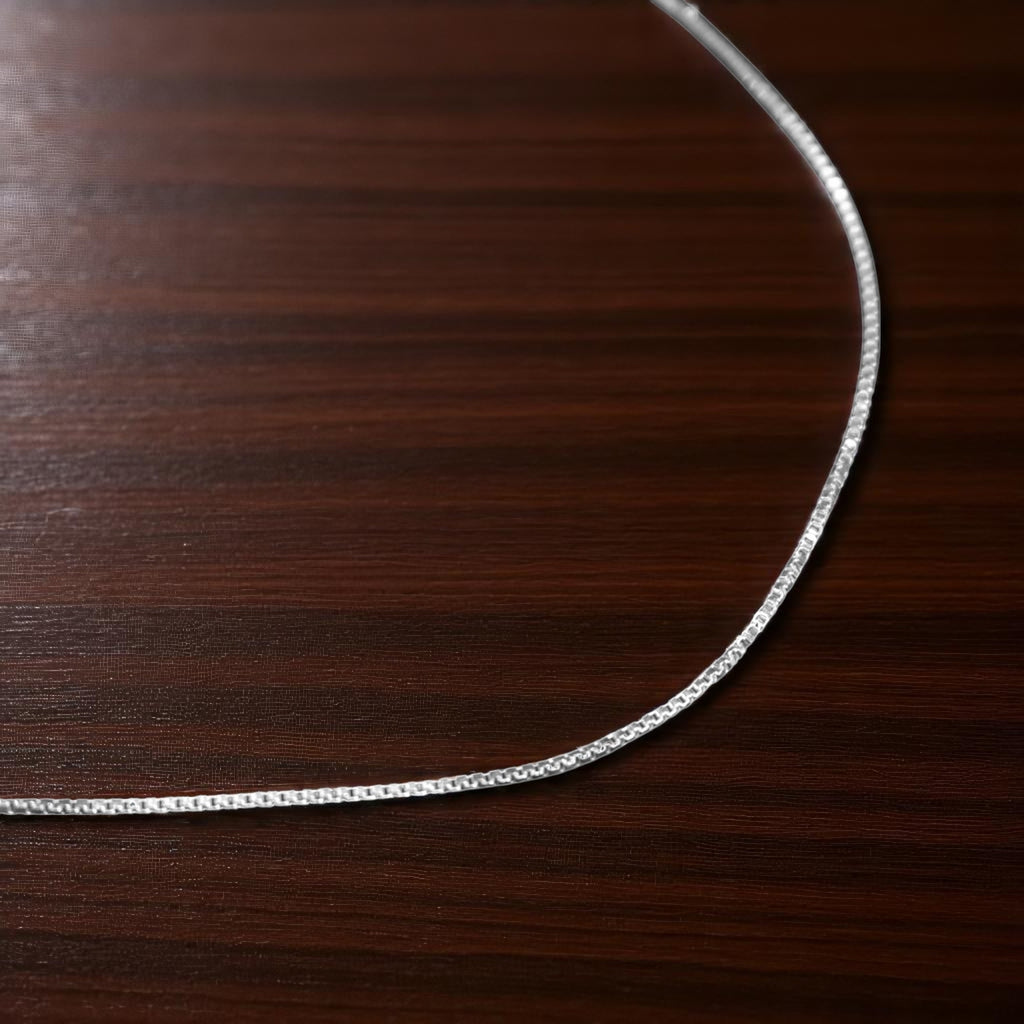 Mirror Cut Silver Anklet