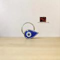 Nazarbattu Teardrop Hand-Painted Silver Nosepin 92.5 sterling silver MYRA