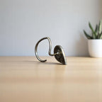 Buy neelpata teardrop silver nosepin online India MYRA