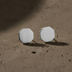 Octagon Ear Studs