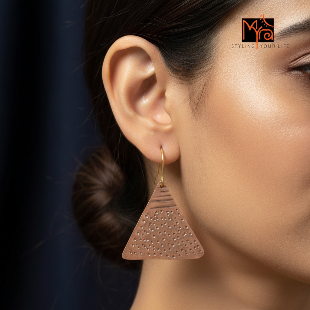 The Pyramid Drop Earrings