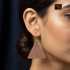 The Pyramid Drop Earrings