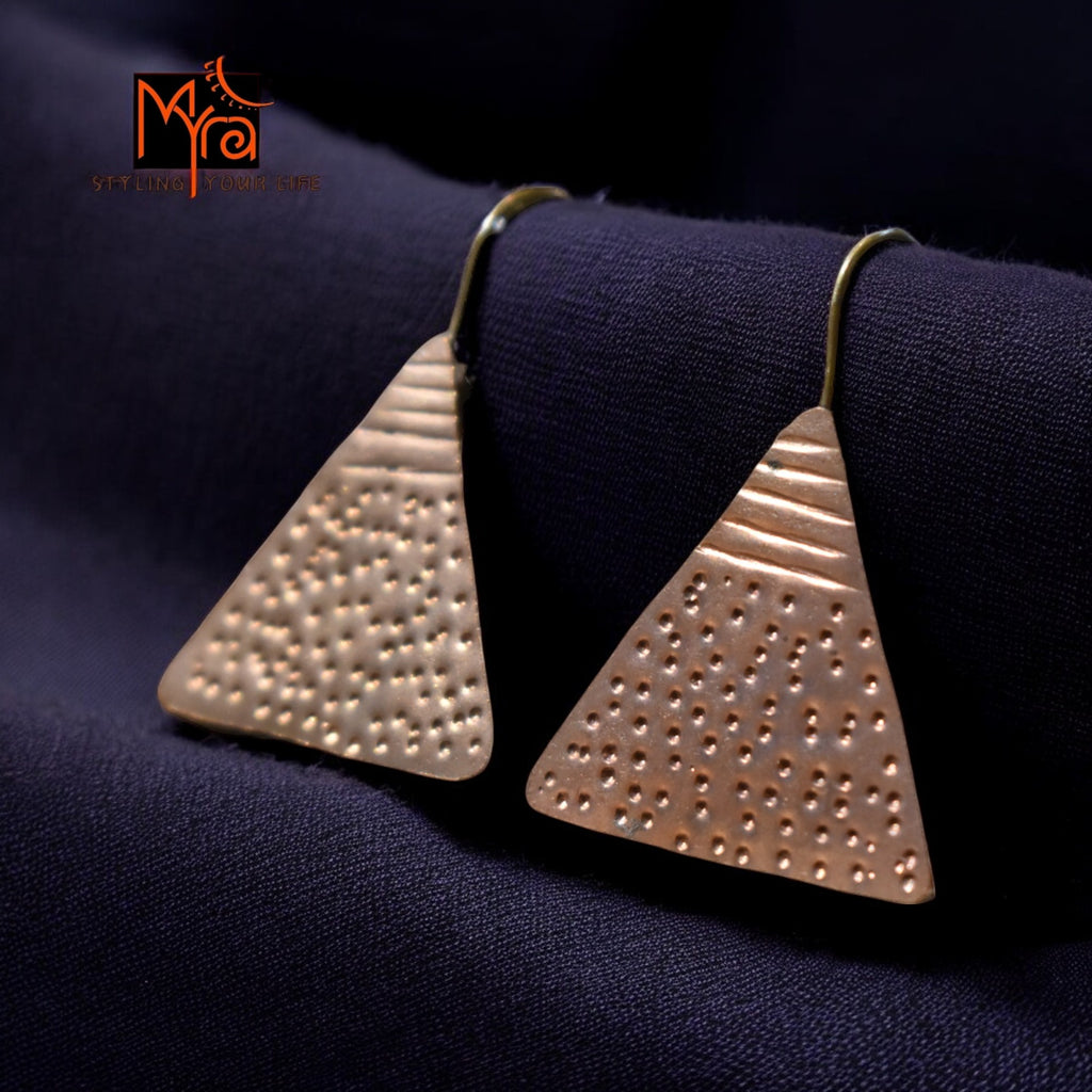 The Pyramid Drop Earrings