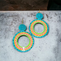 Handpainted Candy Pop Polo Earrings